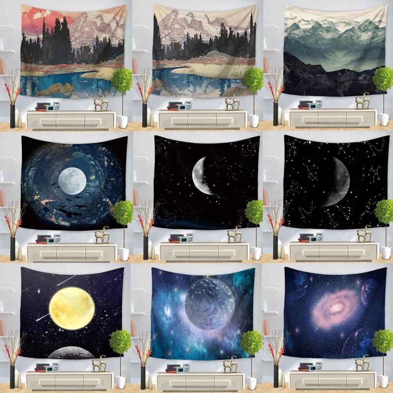Beautiful Night Sky Wall Tapestry Home Decorations Wall Hanging Forest Starry Moon Night Tapestries For Living Room Bedroom
Beautiful Night Sky Wall Tapestry Home Decorations Wall Hanging Forest Starry Moon Night Tapestries For Living Room Bedroom