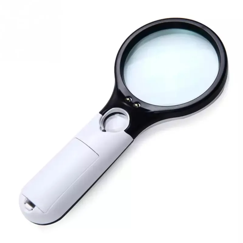 

3X 45X Magnifying Glass Lens 3 LED Magnifier Microscope Aid Reading for Seniors Loupe Jewelry Repair ToolHigh Quality Handheld