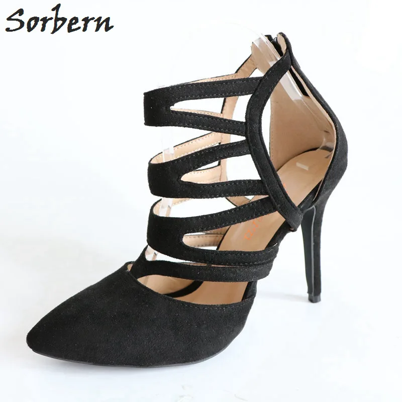 Sorbern Black Hollow Out Pump Pointed Toe Gladator Style Women Pumps Shoes Women New Plus Size 14 Black Dress Shoes Women
Sorbern Black Hollow Out Pump Pointed Toe Gladator Style Women Pumps Shoes Women New Plus Size 14 Black Dress Shoes Women