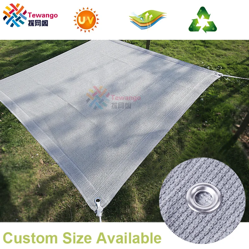 Tewango Light Gray Patio Garden Shade Sail 185gsm HDPE Shade Net UV Resistant Sun Canopy Greenhouse Patio Sunlight Protect
Tewango Light Gray Patio Garden Shade Sail 185gsm HDPE Shade Net UV Resistant Sun Canopy Greenhouse Patio Sunlight Protect