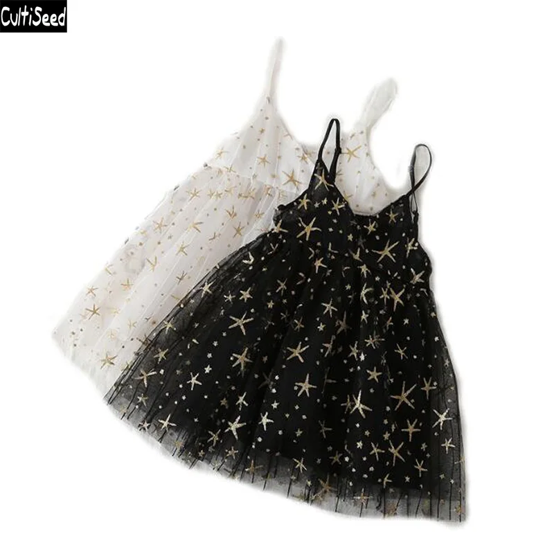 Cultiseed Baby Girl Summer Dress Children Spaghetti Strap Gold Star Print Mesh Princess Party Dress Kids Cute Sleeveless Dresses
Cultiseed Baby Girl Summer Dress Children Spaghetti Strap Gold Star Print Mesh Princess Party Dress Kids Cute Sleeveless Dresses
