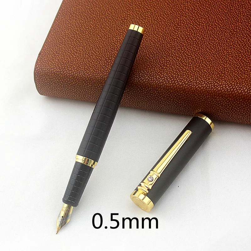 Writing Stationery Diamond clip Luxury gift pens lattice pattern 0.5mm Nib Fountain Pen Metal Steel Ink Pens for Gift
Writing Stationery Diamond clip Luxury gift pens lattice pattern 0.5mm Nib Fountain Pen Metal Steel Ink Pens for Gift