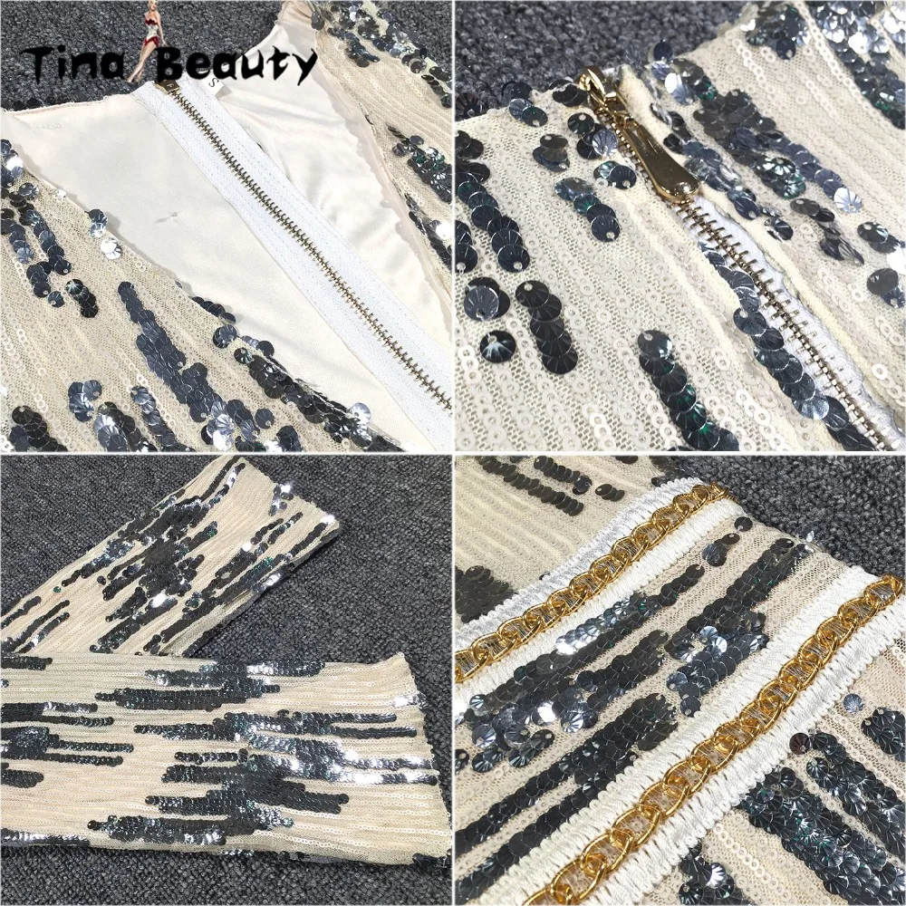 Tina Beauty 2019 Women Summer Jumpsuits Sexy V Neck Sleeveless Women All Sequins Chain Bodycon Rompers Women's Jumpsuit Party
Tina Beauty 2019 Women Summer Jumpsuits Sexy V Neck Sleeveless Women All Sequins Chain Bodycon Rompers Women's Jumpsuit Party