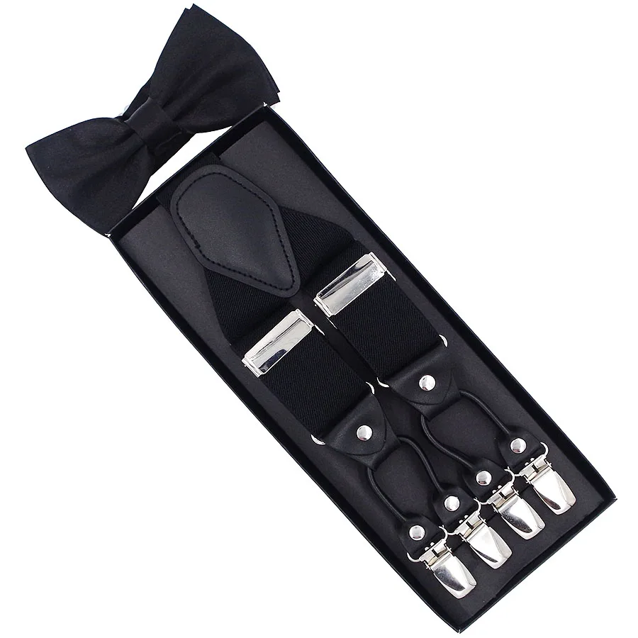JIERKU Suspenders Set Man's Braces with Bow Tie 6 Clips Suspensorio Fashion Trousers Strap Father/Husband's Gift TZBD001
JIERKU Suspenders Set Man's Braces with Bow Tie 6 Clips Suspensorio Fashion Trousers Strap Father/Husband's Gift TZBD001