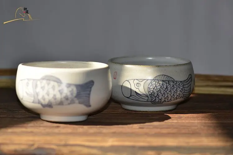 Традиционная японская чайная чашка матча в стиле ретро ручной работы чаша для