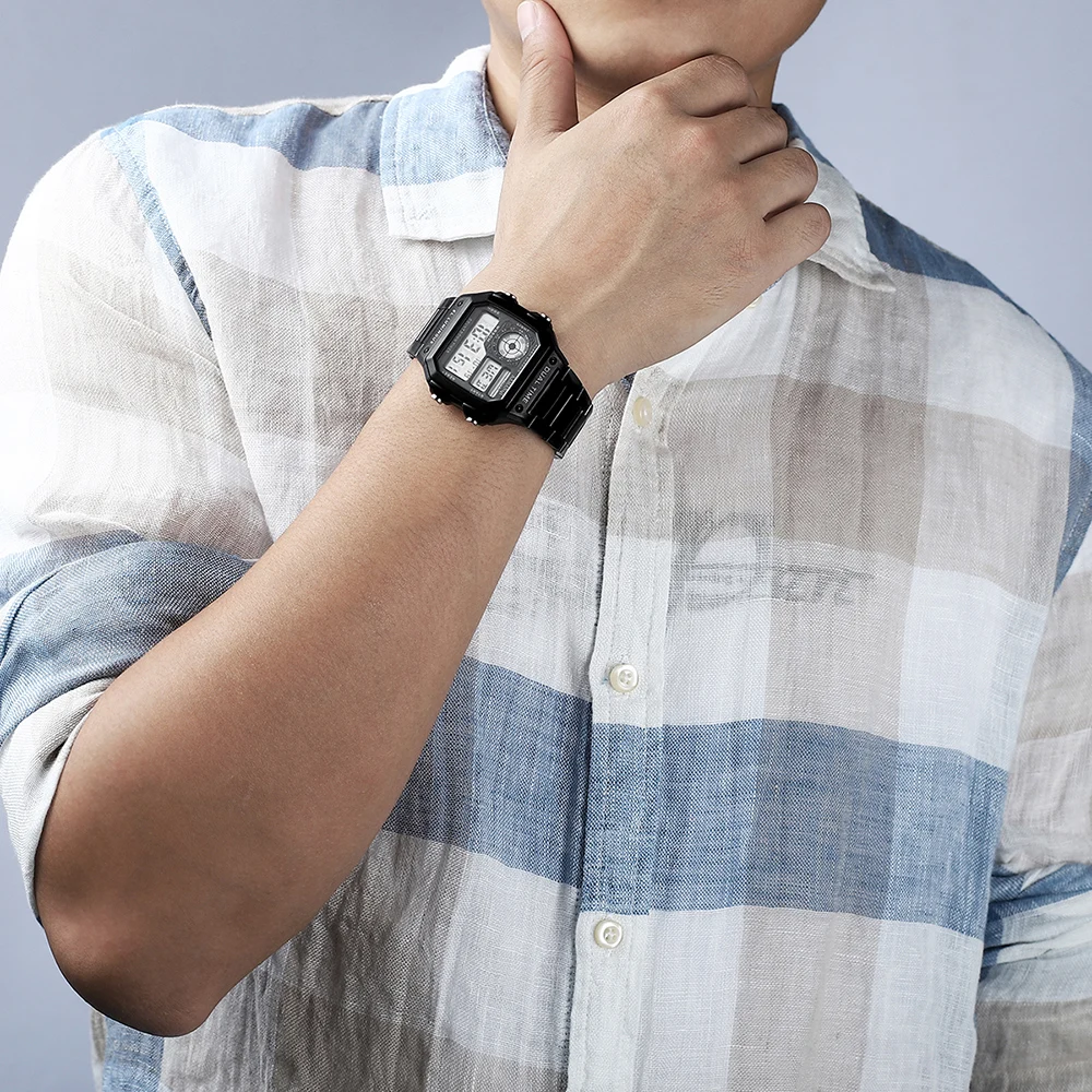 Men Sports Watches Waterproof Stainless Steel Top Brand Luxury Male Electronic Digital Watch Clock Fashion Relogio Masculino D30
Men Sports Watches Waterproof Stainless Steel Top Brand Luxury Male Electronic Digital Watch Clock Fashion Relogio Masculino D30