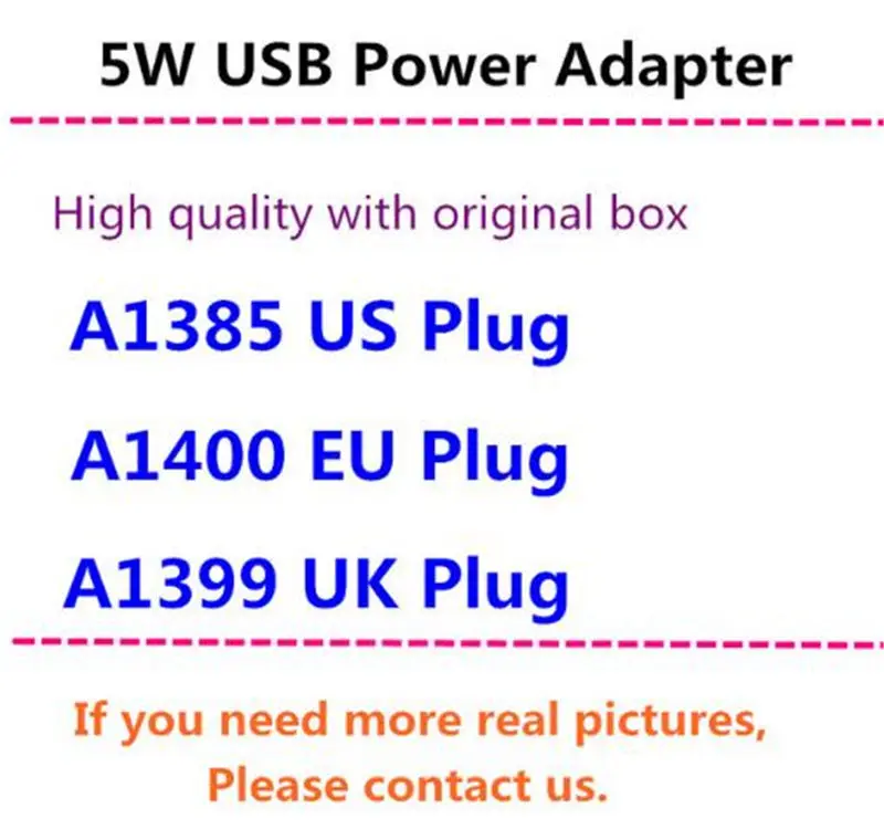 10pcs High Quality 5W/12W US/EU/UK/AU plug Cell Phone PAD Tablet USB AC Power Wall Charger Adapter with Retail Box A1385 A1400
10pcs High Quality 5W/12W US/EU/UK/AU plug Cell Phone PAD Tablet USB AC Power Wall Charger Adapter with Retail Box A1385 A1400