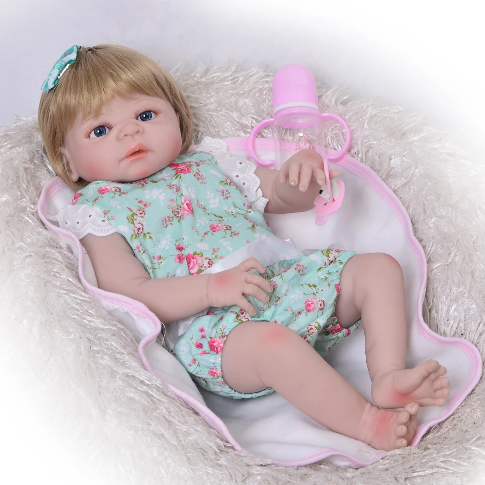 Real Baby Reborn 57cm Full Body Silicone Reborn Girl Baby Doll Toy Lifelike real bebe Newborn toddler Doll Cute Birthday Gift Ba
Real Baby Reborn 57cm Full Body Silicone Reborn Girl Baby Doll Toy Lifelike real bebe Newborn toddler Doll Cute Birthday Gift Ba