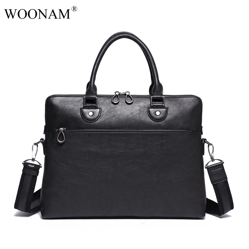 WOONAM Men Briefcase High-end Luxury Quality Men Bag Top Grain Genuine Calf Leather Men Top Handle Bag Computer Bag BG1019
WOONAM Men Briefcase High-end Luxury Quality Men Bag Top Grain Genuine Calf Leather Men Top Handle Bag Computer Bag BG1019