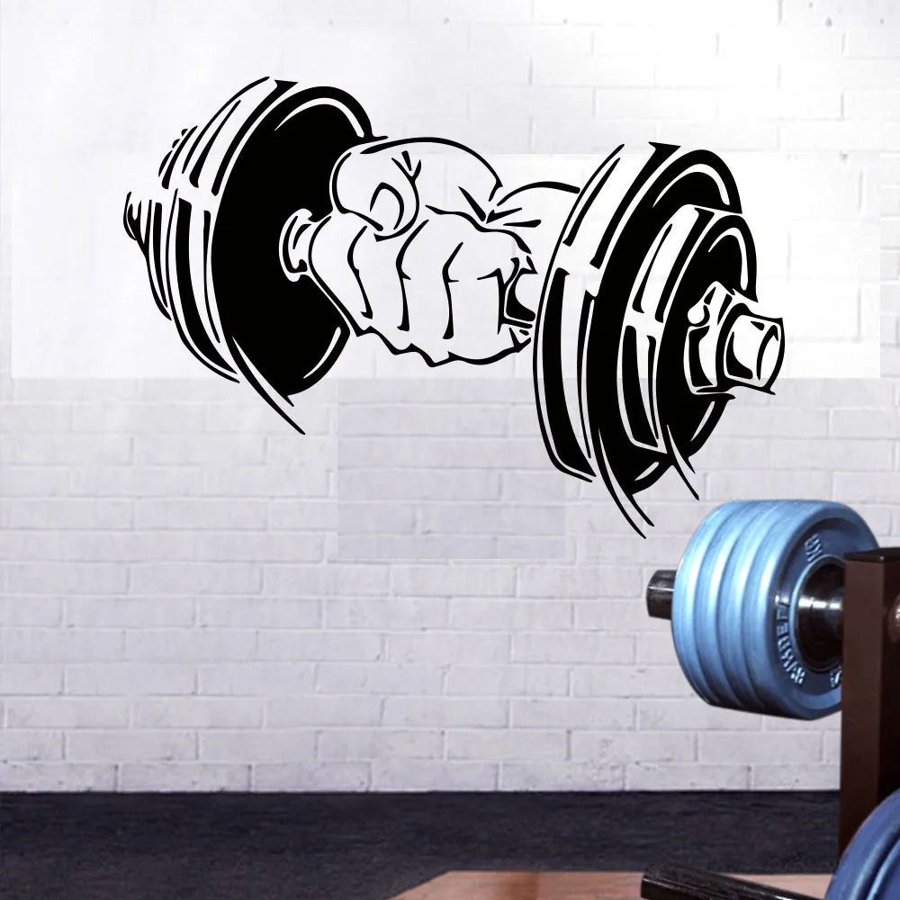 New arrival GYM Barbells Pattern Wall Sticker for Decoration mural Room Sports Equipment Stickers Waterproof Vinyl Home Decor 
New arrival GYM Barbells Pattern Wall Sticker for Decoration mural Room Sports Equipment Stickers Waterproof Vinyl Home Decor
