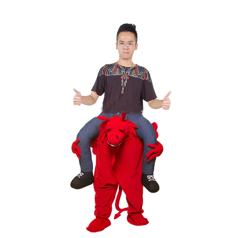Ride on Red Dragon Costume Adult Halloween Christmas Fancy Dress Outfit Animal Mascot Costume Dinosaur Onesies Cosplay Clothes
Ride on Red Dragon Costume Adult Halloween Christmas Fancy Dress Outfit Animal Mascot Costume Dinosaur Onesies Cosplay Clothes