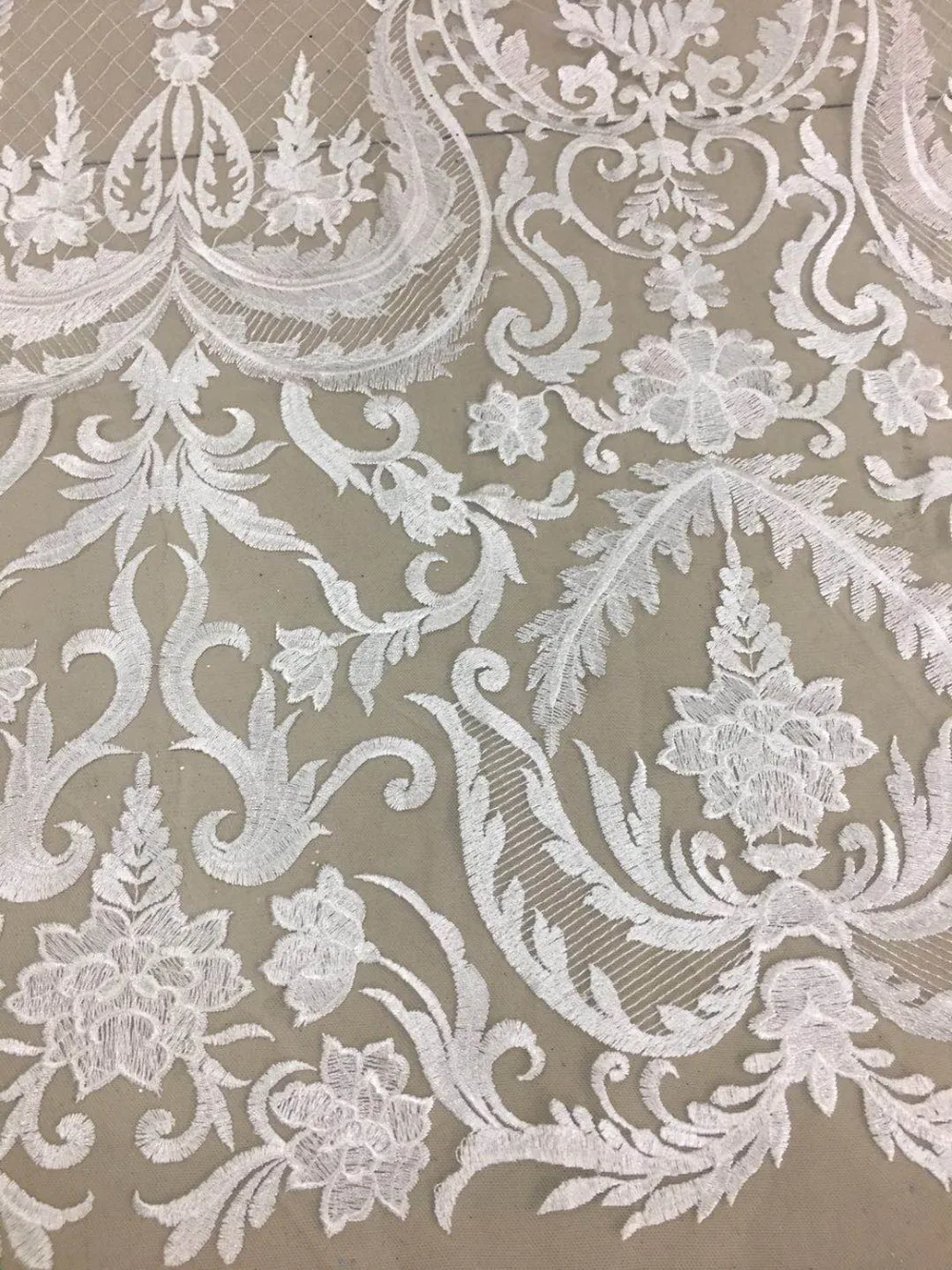 african fabric stock 5yards CH29# This white tulle mesh lace fabric for bridal wedding dress/sawing Free shipping
african fabric stock 5yards CH29# This white tulle mesh lace fabric for bridal wedding dress/sawing Free shipping