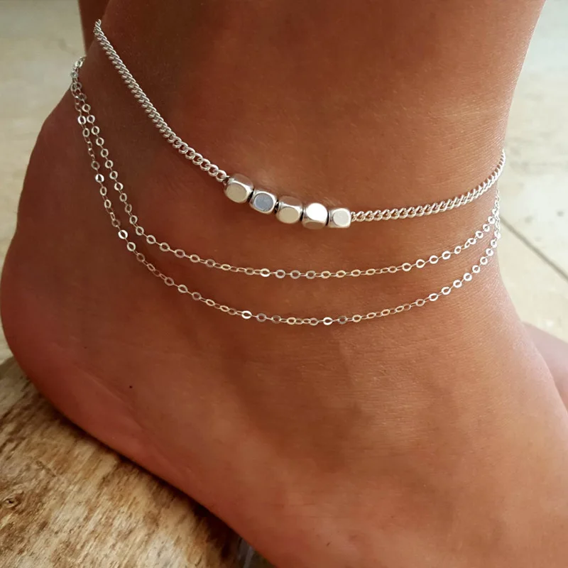 Boho Multilayer Beads Anklets For Women Simple Vintage Beach Cuban Chain Ankle Bracelet on Leg Summer Foot Jewelry
Boho Multilayer Beads Anklets For Women Simple Vintage Beach Cuban Chain Ankle Bracelet on Leg Summer Foot Jewelry