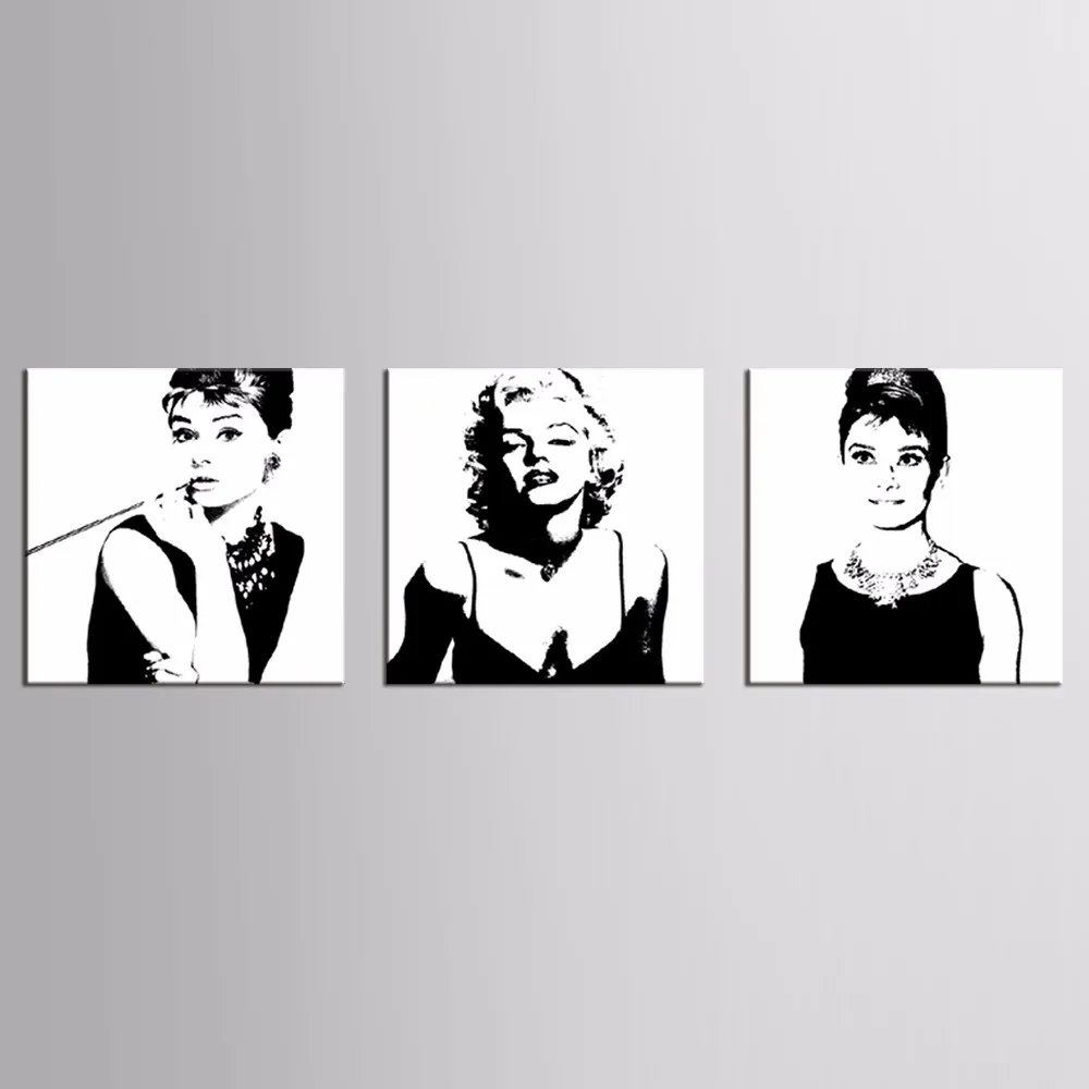 3 шт. настенные картины с изображением Мэрилин Монро|canvas prints|wall picturesmarilyn monroe portraits |