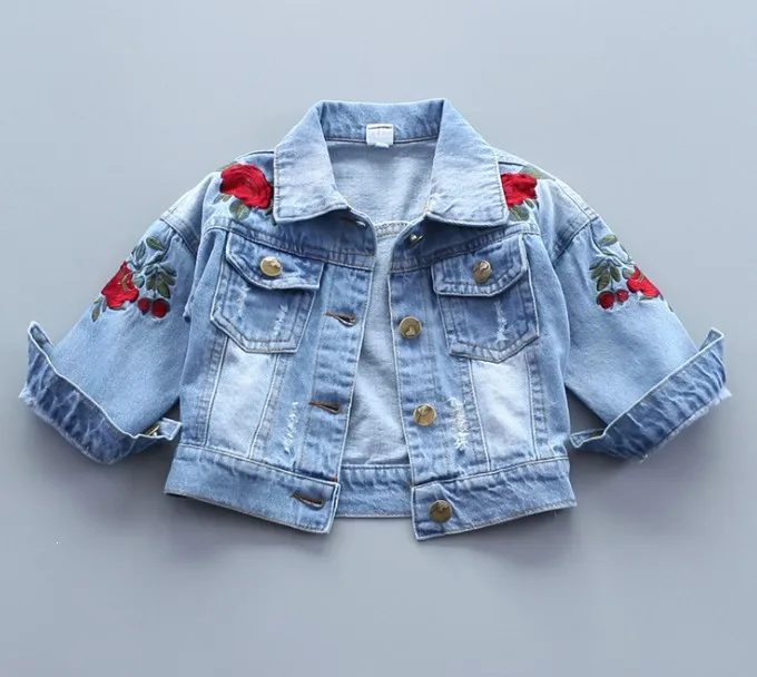 New 2019 Spring Autumn Embroidery Flower Girls Denim Jacket Kids Girl Spring Autumn Clothing
New 2019 Spring Autumn Embroidery Flower Girls Denim Jacket Kids Girl Spring Autumn Clothing