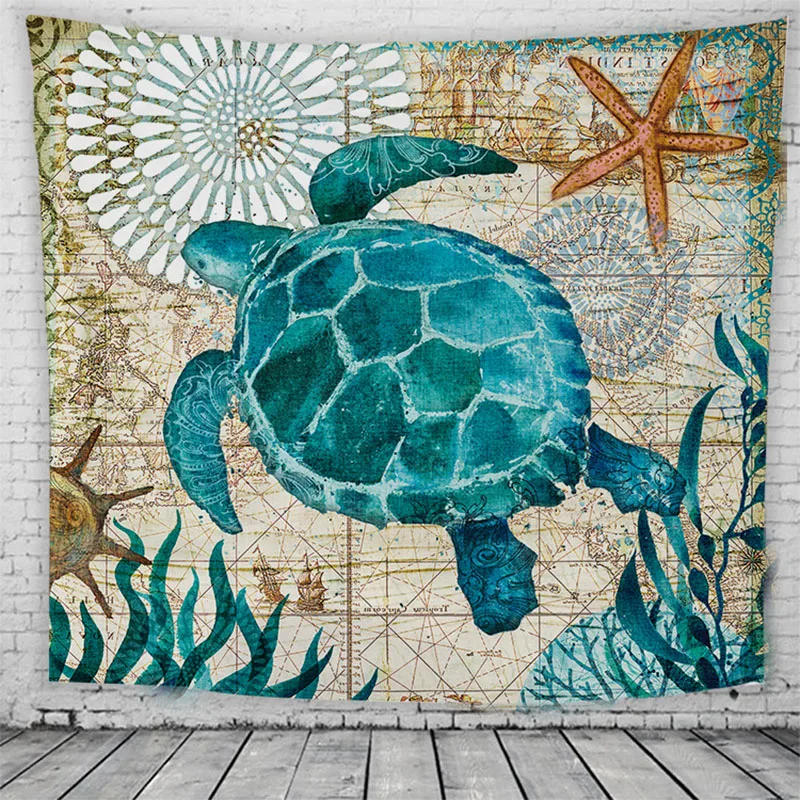 Sea Turtle Marine Life Bohemian Tapestry Mandala Wall Hanging Tapestries Wall Art Decor Beach Throw Cloth Blanket JPDZS561
Sea Turtle Marine Life Bohemian Tapestry Mandala Wall Hanging Tapestries Wall Art Decor Beach Throw Cloth Blanket JPDZS561