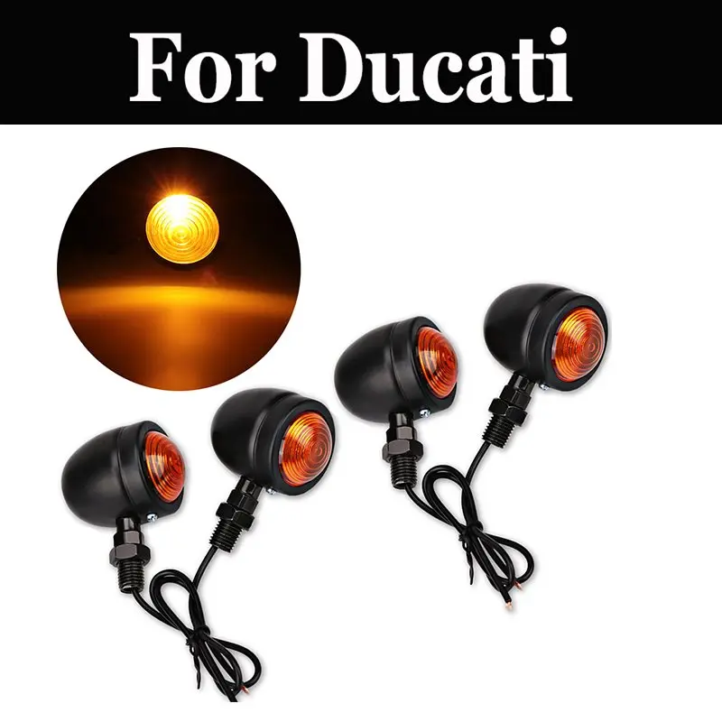 4pcs/Set Universal Motorcycle Turn Signals Indicator Light For Ducati Monster 400 600 620 620ie 695 750 S 800s2r 900 1000
4pcs/Set Universal Motorcycle Turn Signals Indicator Light For Ducati Monster 400 600 620 620ie 695 750 S 800s2r 900 1000