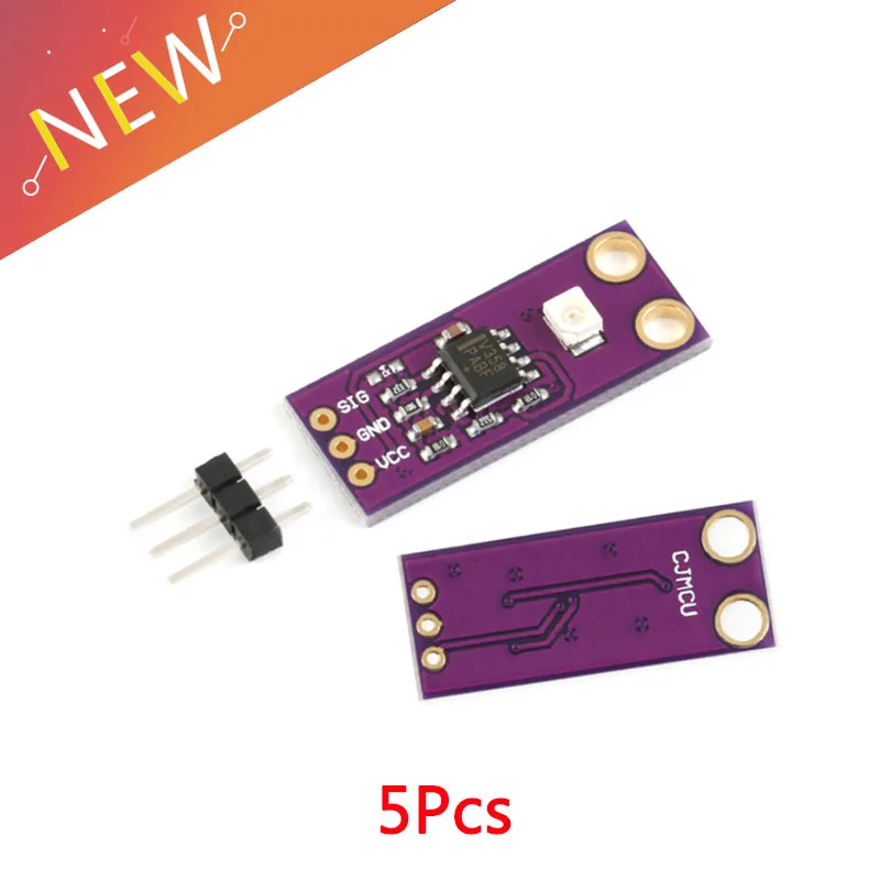 5Pcs GUVA-S12SD UV Detection Sensor Module S12SD Light Sensor Diy Kit Electronic PCB Board Module 240nm-370nm For Arduino
5Pcs GUVA-S12SD UV Detection Sensor Module S12SD Light Sensor Diy Kit Electronic PCB Board Module 240nm-370nm For Arduino
