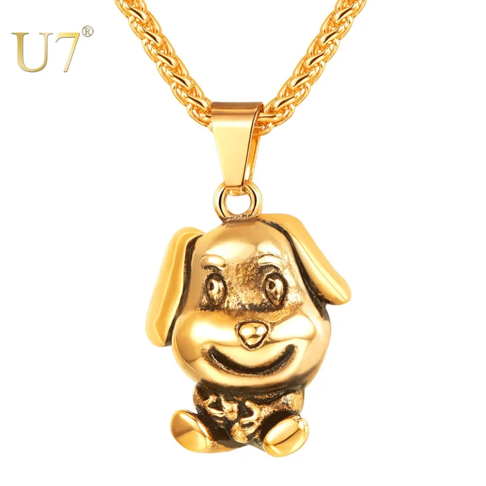 U7 3D Dog Statement Necklaces & Pendant Charm For Women/Men Collier Neck Chain Fashion Jewelry Animal Pet Lovers Gifts P1189
U7 3D Dog Statement Necklaces & Pendant Charm For Women/Men Collier Neck Chain Fashion Jewelry Animal Pet Lovers Gifts P1189