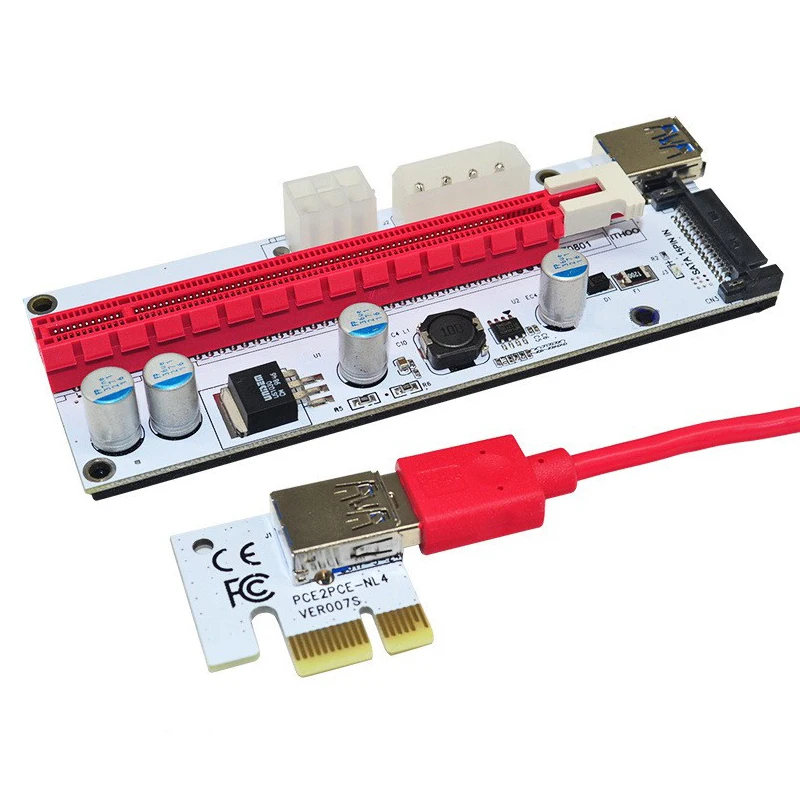 Новый 3 в 1 SATA 4Pin 6Pin источник питания PCI Express 1X до 16X Райзер карта USB3.0 Удлинительный кабель 60 см для майнинга биткоинов BTC
Новый 3 в 1 SATA 4Pin 6Pin источник питания PCI Express 1X до 16X Райзер карта USB3.0 Удлинительный кабель 60 см для майнинга биткоинов BTC
