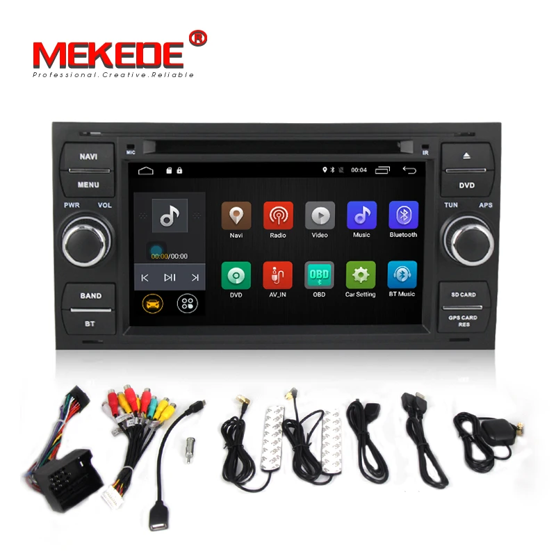 Бесплатная доставка 4 г WI FI Android 7 1 1024*600 автомобилей gps мультимедиа для Ford Focus Galaxy S