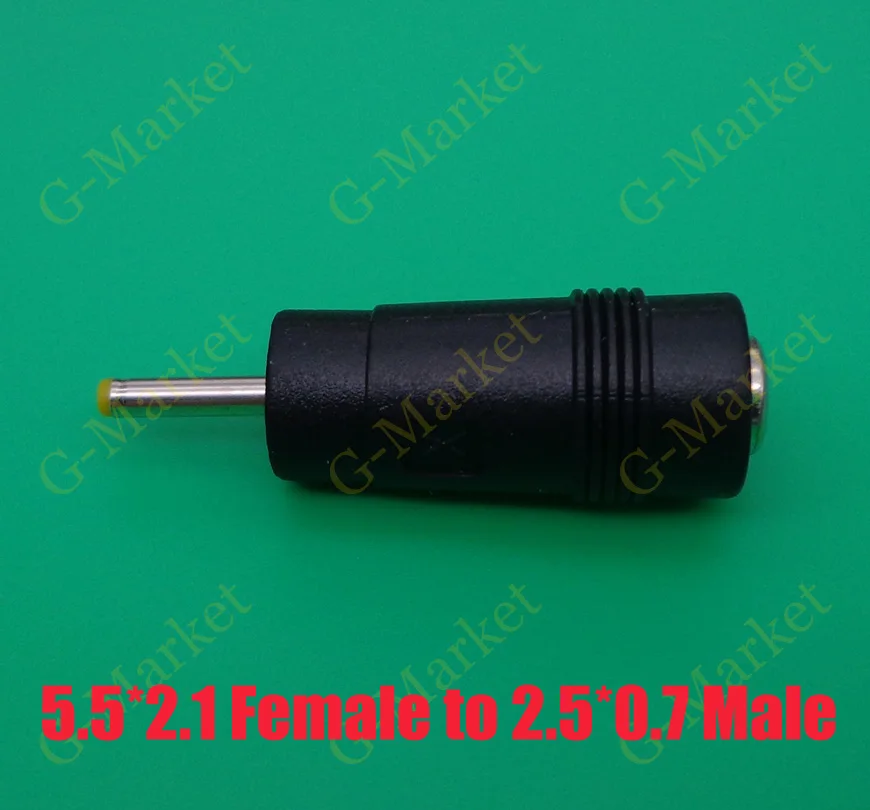 5pcs DC 5.5x 2.1 mm Female to 2.5x0.7mm /2.5*0.7mm male Suitable for 2.5x0.7 of Tablet PC Power Interface
5pcs DC 5.5x 2.1 mm Female to 2.5x0.7mm /2.5*0.7mm male Suitable for 2.5x0.7 of Tablet PC Power Interface
