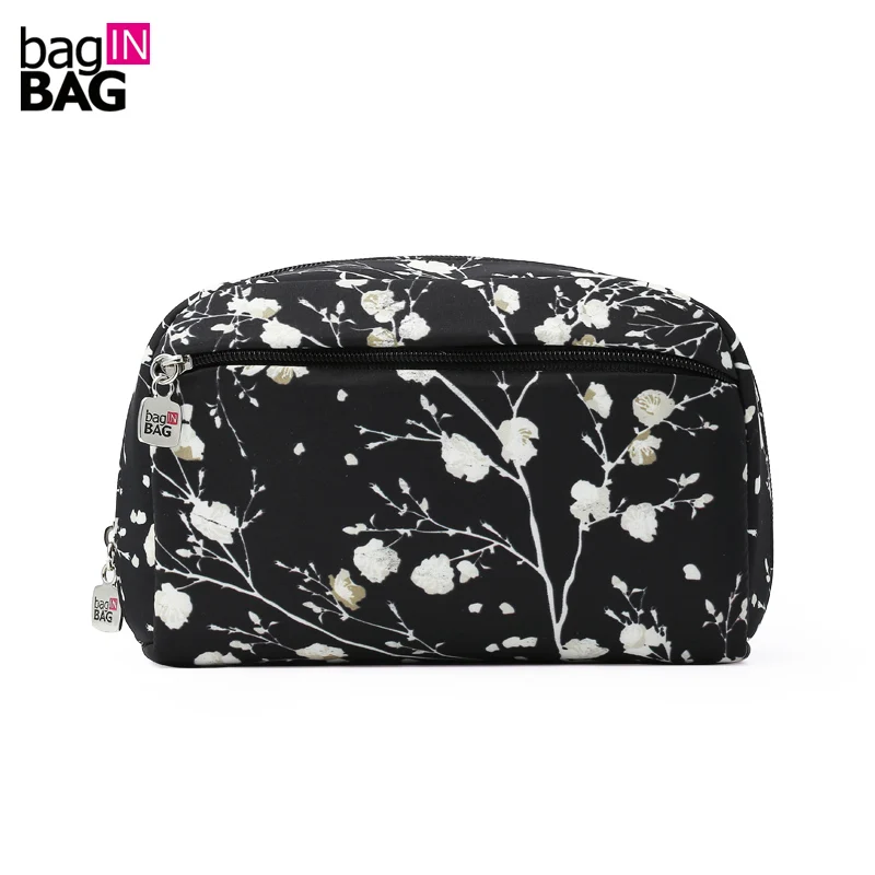BagINBAG 2017 New Black Floral Travel Cosmetic Bag Makeup Make Up Bag Organizer Pouch organizador de bolsa de mulheres
BagINBAG 2017 New Black Floral Travel Cosmetic Bag Makeup Make Up Bag Organizer Pouch organizador de bolsa de mulheres