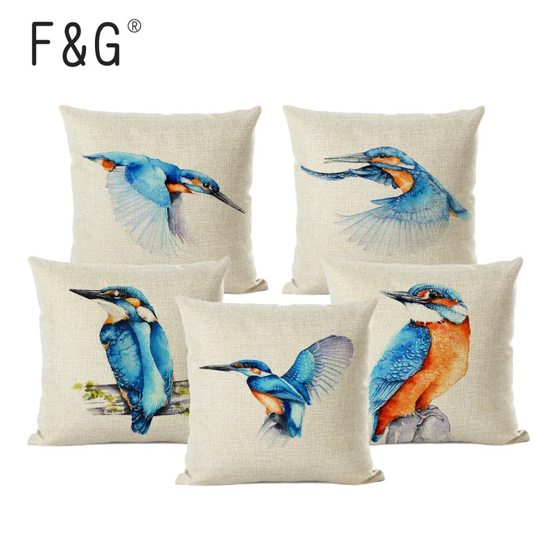 Kingfisher Watercolor Illustration Cushion Cover Forest Birds Office Cushion Cover Home Car Decoration Pillow Cover
Kingfisher Watercolor Illustration Cushion Cover Forest Birds Office Cushion Cover Home Car Decoration Pillow Cover