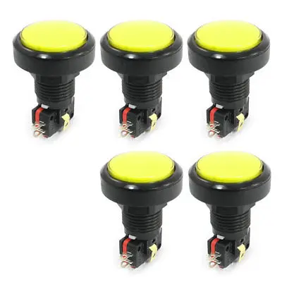 1.4" Cap Yellow Lamp SPDT Momentary 5Pin Soldering Game Push Button Switch 5Pcs
1.4" Cap Yellow Lamp SPDT Momentary 5Pin Soldering Game Push Button Switch 5Pcs