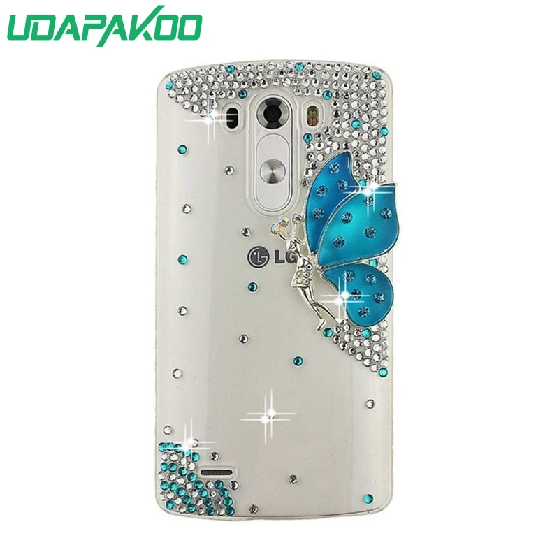 Жесткий чехол для телефона роскошный 3D с алмазным кристаллом LG G7 G4 G3 G5 Q6 w10 alpha K10 2017