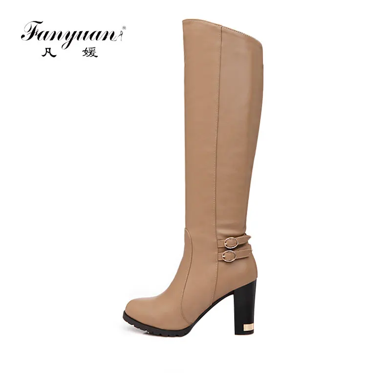 Fanyuan Women Fashion Round Toe Square Heel Knee Boots Woman New Buckle Strap Knight Boots Lady Buckle Winter Shoes Footwear 43
Fanyuan Women Fashion Round Toe Square Heel Knee Boots Woman New Buckle Strap Knight Boots Lady Buckle Winter Shoes Footwear 43