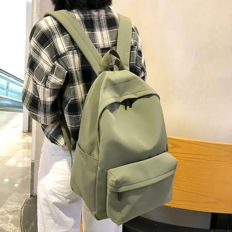 Fashion Blank Color School Backpack Female High Quality Waterproof Nylon Girls Book Bag Pretty Style School Bag Satchel
Fashion Blank Color School Backpack Female High Quality Waterproof Nylon Girls Book Bag Pretty Style School Bag Satchel