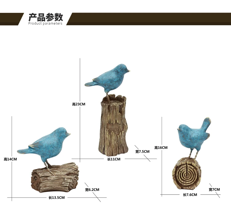 European creative birdie Home Decorations American home Living room furnishings TV cabinet living room study Small ornaments
European creative birdie Home Decorations American home Living room furnishings TV cabinet living room study Small ornaments