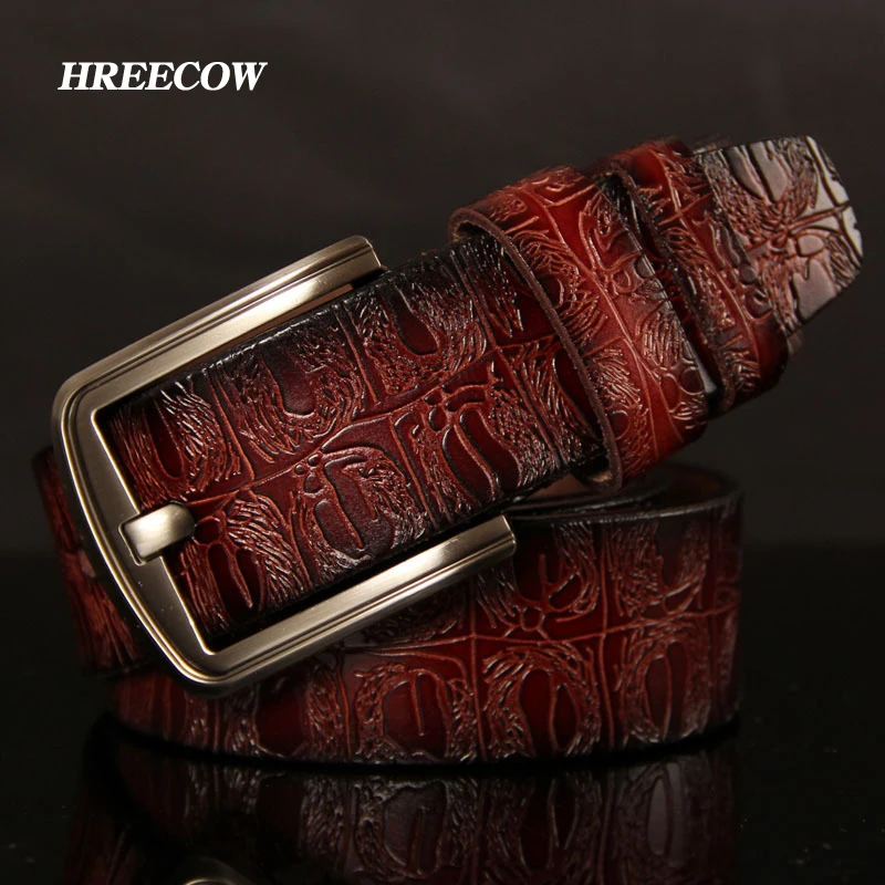 HREECOW Designer Belts Men High Quality Male Belt Genuine Leather Strap Luxury Famous Brand Crocodile Pin Buckle Ceinture Homme
HREECOW Designer Belts Men High Quality Male Belt Genuine Leather Strap Luxury Famous Brand Crocodile Pin Buckle Ceinture Homme