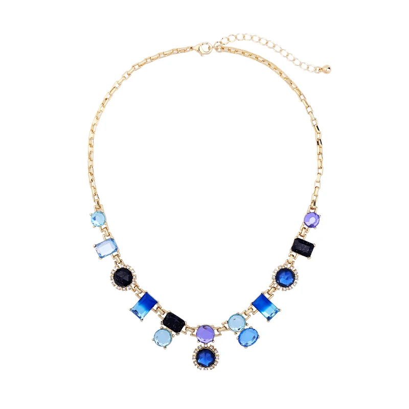 Blue Resin Crystal Brand Statement Fashion Necklace Geometric Champagne Long Necklace Women Bijoux Jewelry
Blue Resin Crystal Brand Statement Fashion Necklace Geometric Champagne Long Necklace Women Bijoux Jewelry