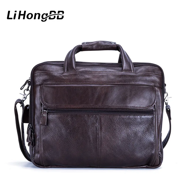 High Quality Handbag Cowhide Genuine Leather Bags Mens Messenger Shoulder Bag Crossbody Men's laptop briefcase business bag
High Quality Handbag Cowhide Genuine Leather Bags Mens Messenger Shoulder Bag Crossbody Men's laptop briefcase business bag