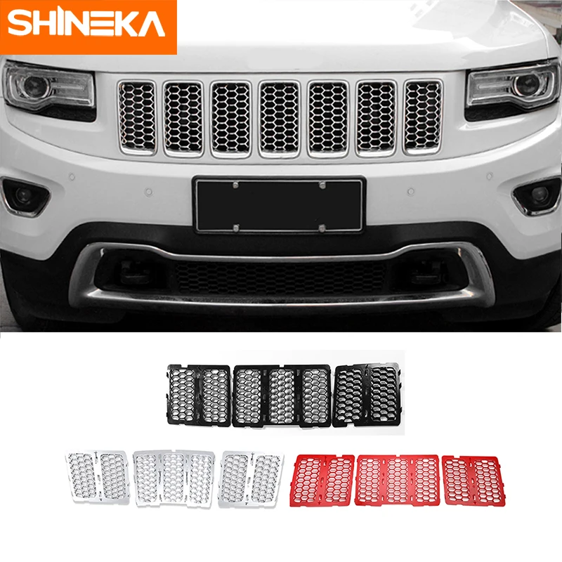 SHINEKA Car Stickers For Jeep Grand Cherokee 2014+ Front Grilles Decoration Cover Honeycomb Grid For Grand Cherokee Accessories
SHINEKA Car Stickers For Jeep Grand Cherokee 2014+ Front Grilles Decoration Cover Honeycomb Grid For Grand Cherokee Accessories