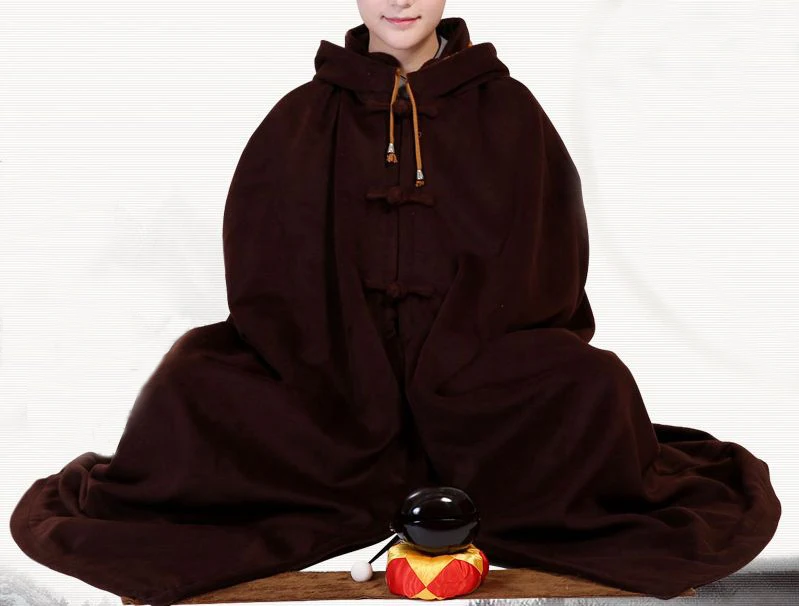 5 цветов серый/синий буддийский женский костюм дзен халат шерстяная одежда