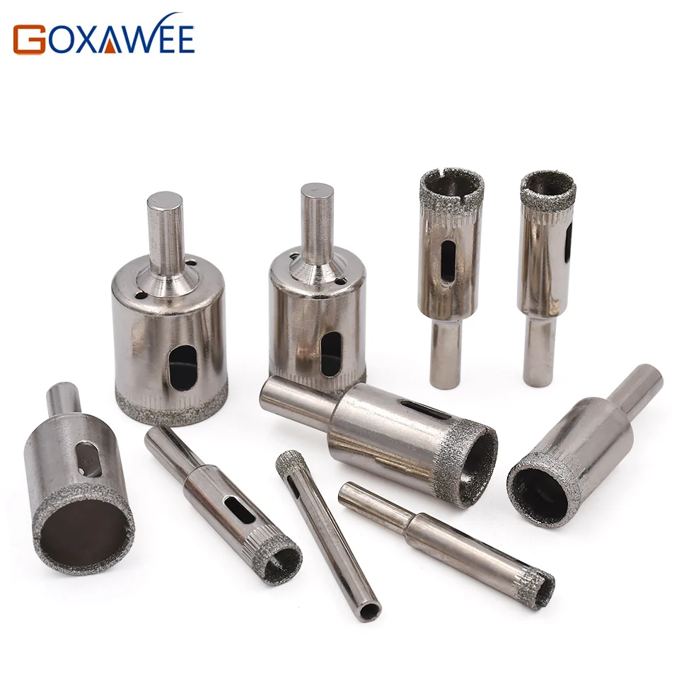 GOXAWEE 2pcs 6-30MM Diamond Coated Core Hole Saw Drill Bit Set Tools for Tiles Marble Glass Ceramic Cutting Tools
GOXAWEE 2pcs 6-30MM Diamond Coated Core Hole Saw Drill Bit Set Tools for Tiles Marble Glass Ceramic Cutting Tools