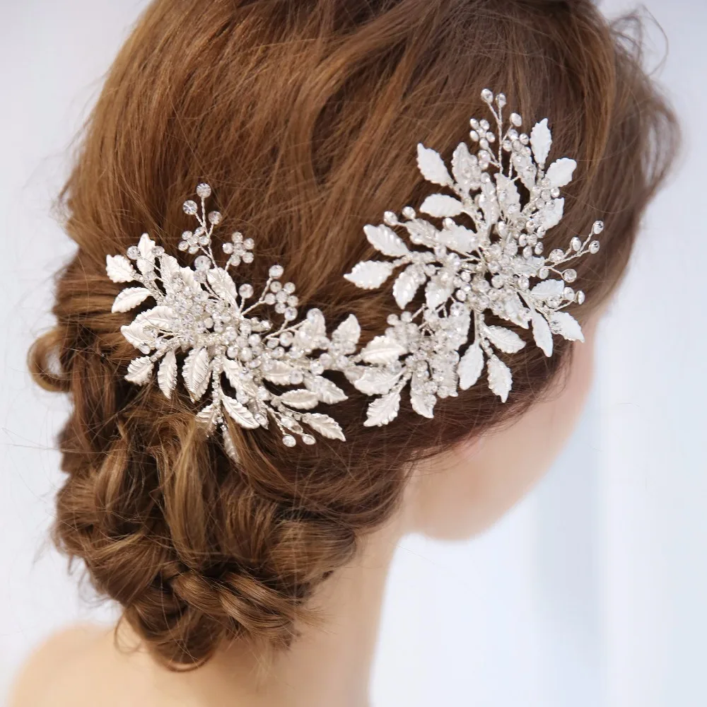 Crystal Blossom And Leaves Bridal Headpiece Antique Silver Headband Sparking Rhinestone Branch Hair Vine Wedding Accessories
Crystal Blossom And Leaves Bridal Headpiece Antique Silver Headband Sparking Rhinestone Branch Hair Vine Wedding Accessories