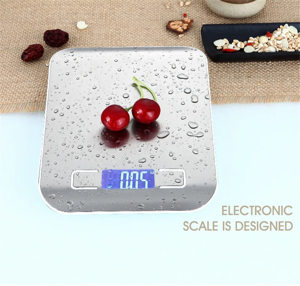 Hot 5000g 5KGg/1g Precise Digital Kitchen Scale LED Display Electronic Weight Scales Stainless Steel Food Cooking Libra
Hot 5000g 5KGg/1g Precise Digital Kitchen Scale LED Display Electronic Weight Scales Stainless Steel Food Cooking Libra