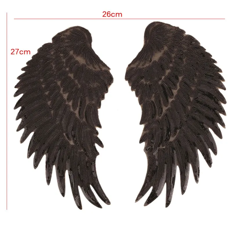 1 Pair DIY Angel Wings es For Clothes Sew-on Embroidered Motif Applique Sticker Sliver Gold Red Black Sequins
1 Pair DIY Angel Wings es For Clothes Sew-on Embroidered Motif Applique Sticker Sliver Gold Red Black Sequins