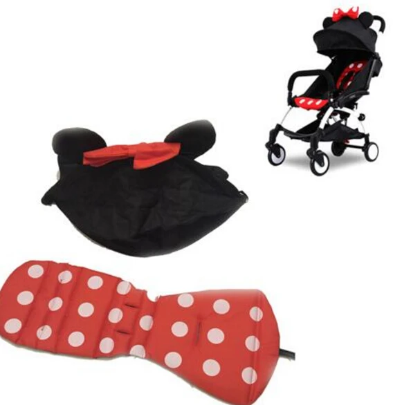 Детская коляска Yoya зонтичная тележка + подушка аксессуары для коляски с Микки и