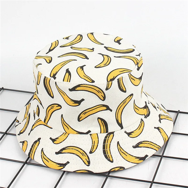 Unisex Harajuku Bucket Hat Adult Double Sided Wear Banana Fisherman Hat Sunscreen Outdoors Cap sun hats for women H04
Unisex Harajuku Bucket Hat Adult Double Sided Wear Banana Fisherman Hat Sunscreen Outdoors Cap sun hats for women H04