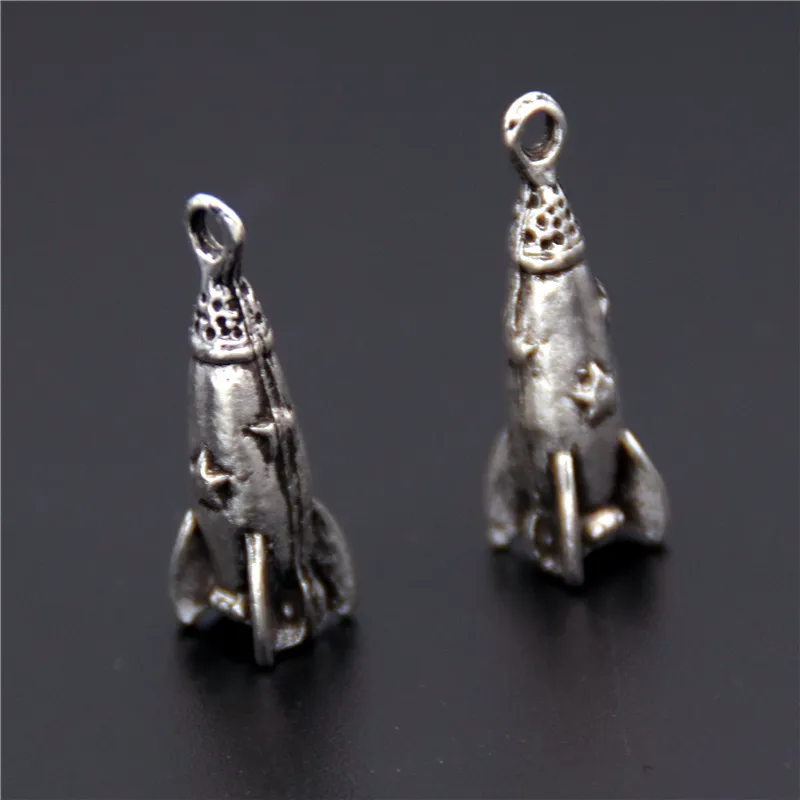 10pcs Tibetan Silver Color Rocket Charms Pendants For Necklace Bracelet Jewelry Making DIY Handmade A2472
10pcs Tibetan Silver Color Rocket Charms Pendants For Necklace Bracelet Jewelry Making DIY Handmade A2472