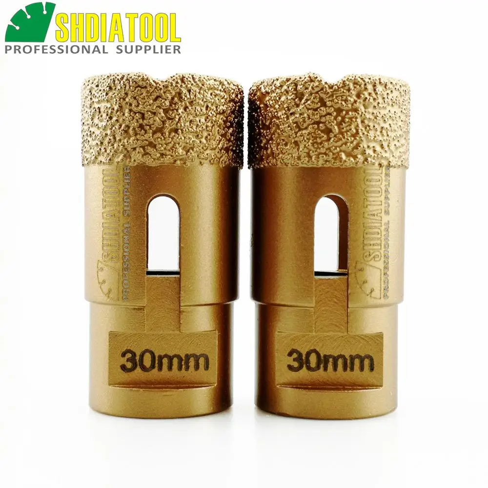 Diatool 2 шт. 30 мм профессионального качества вакуумной пайки diamond core bits с M14