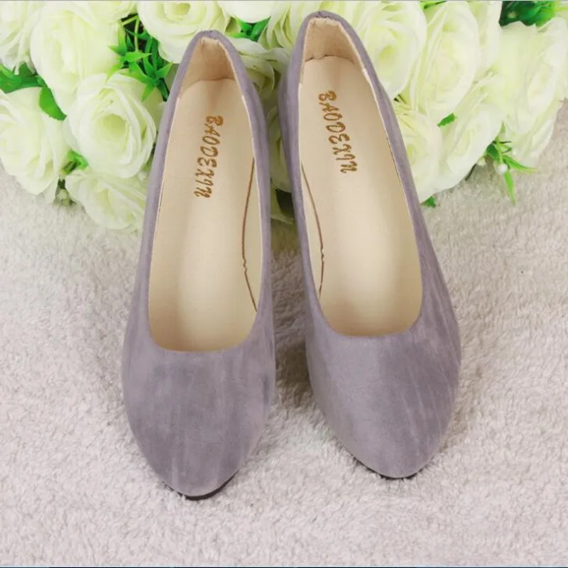 2021 spring autumn women's shoes flat sweet multi-color working foreign trade large size blue 35-43 | Обувь