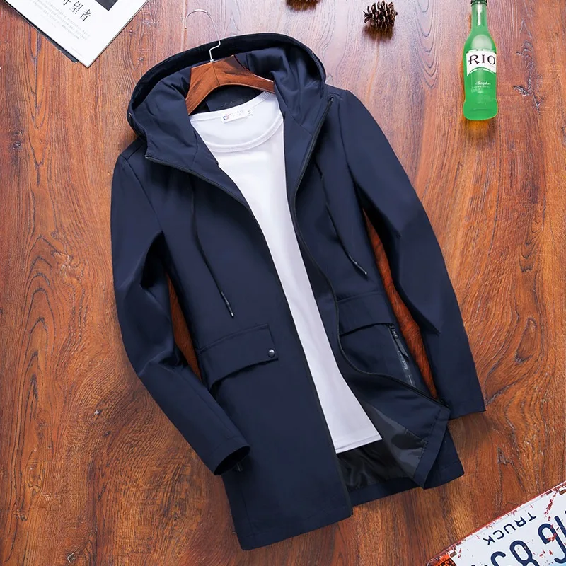 Men's Jackets Spring Autumn Fashion Hooded Trench Coat Men Casual Jacket Windbreaker Outerwear Male Coat Jaqueta
Men's Jackets Spring Autumn Fashion Hooded Trench Coat Men Casual Jacket Windbreaker Outerwear Male Coat Jaqueta