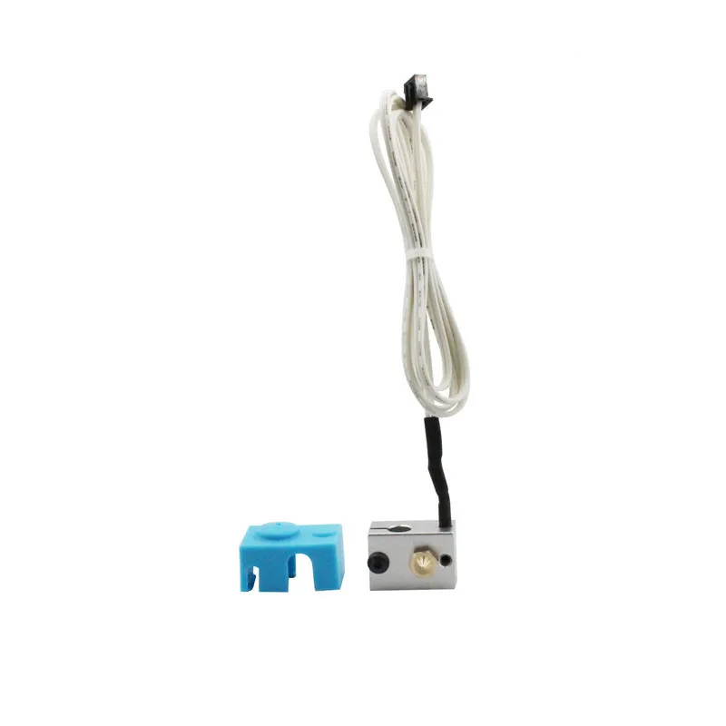 Caridge-Style V6 Heater Block + NTC 3950 cartridge thermistor + 0.4mm nozzle Silicone Sock V6 kit
Caridge-Style V6 Heater Block + NTC 3950 cartridge thermistor + 0.4mm nozzle Silicone Sock V6 kit