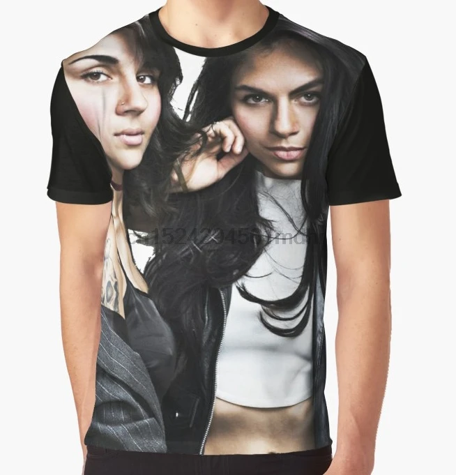 Мужская футболка с принтом Krewella коротким рукавом и круглым вырезом Графический
